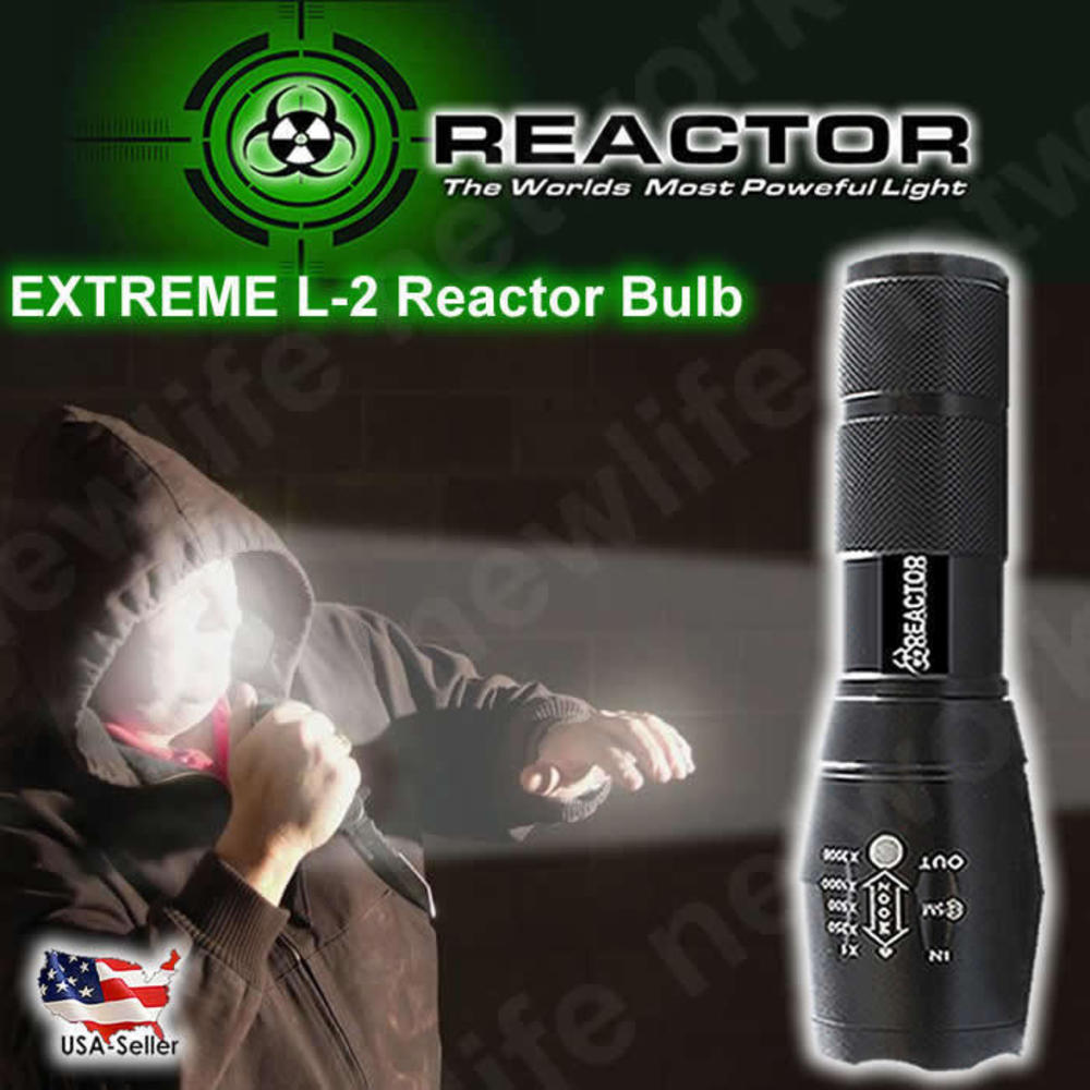 REACTOR EXTREME SHADOW TC1200‎ BLACK HAWK Flashlight IN STOCK NOW FREE SHIPPING